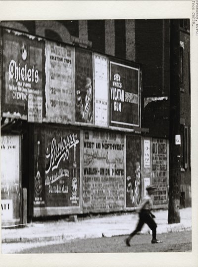 Boy Crossing Broadway North of Cerre Street by Charles Clement Holt